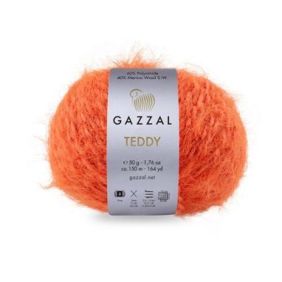 Пряжа Gazzal Teddy (6545); Состав: 40% Супервош мериносовая шерсть, 60% ПА; 50 г / 150 м