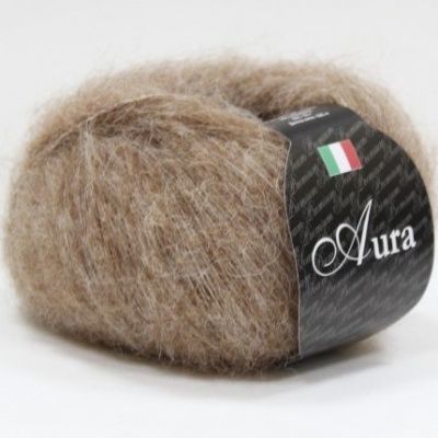 Пряжа SEAM AURA (807, кэмел) Состав: 70% сури альпака 30% полиамид; 25г/225м